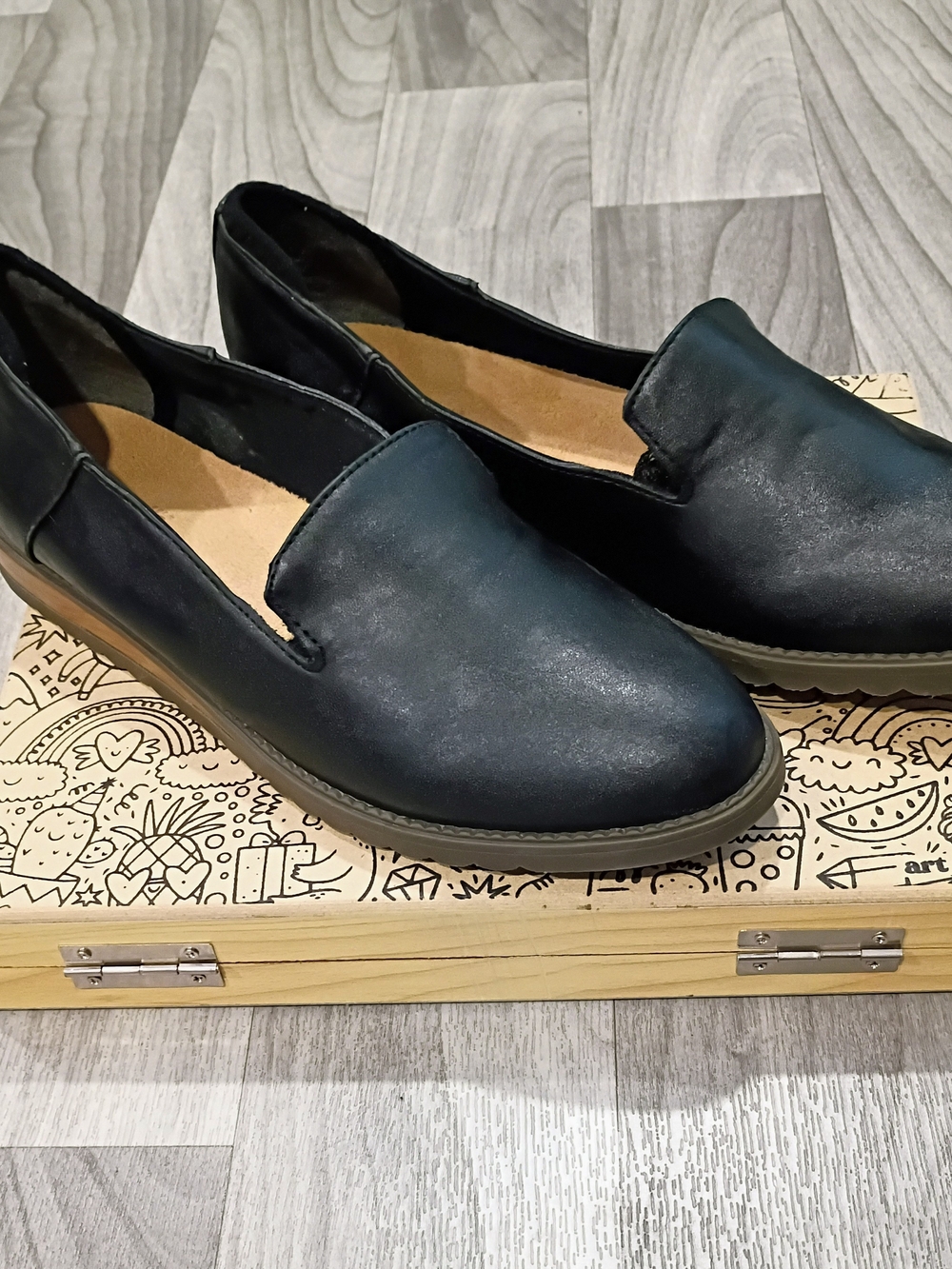 Dr. Scholl's Women's Black Slip-On Loafers